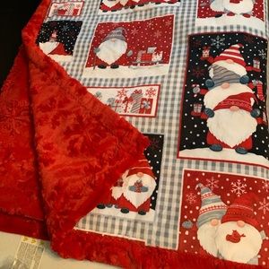 Handmade minky blanket